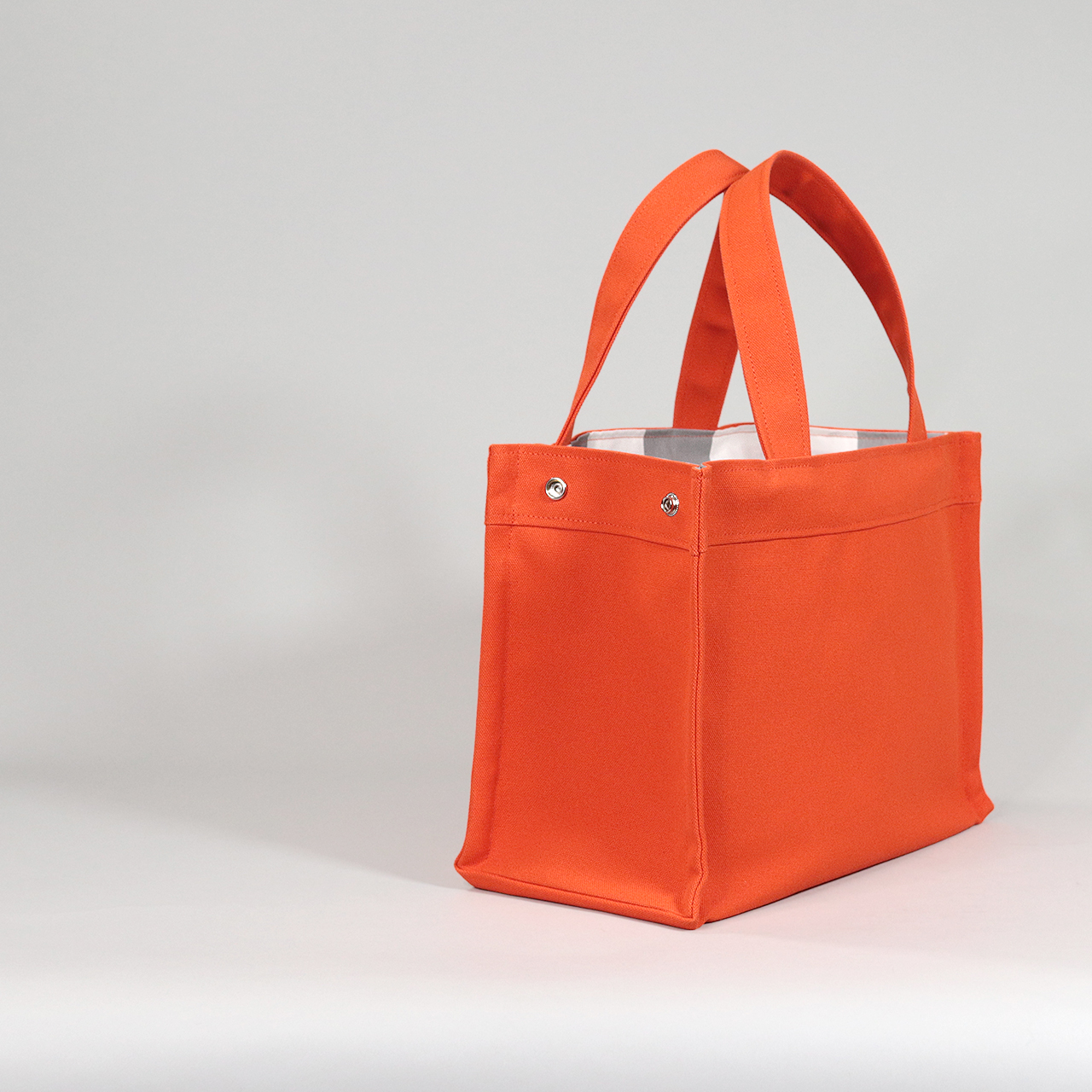 エヴリィトート　EveryTote　北欧生地×倉敷帆布 8号帆布　オレンジ　オリジナル　ハンドメイド帆布トートバッグ　ハネアント神戸