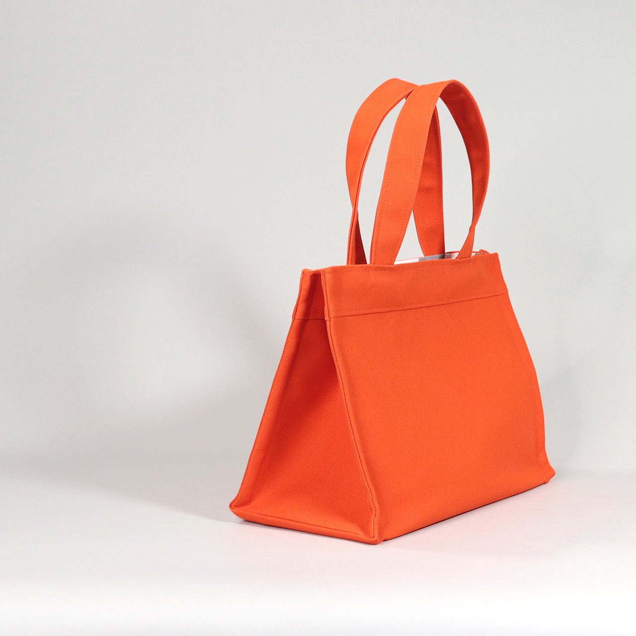 エヴリィトート　EveryTote　北欧生地×倉敷帆布 8号帆布　オレンジ　オリジナル　ハンドメイド帆布トートバッグ　ハネアント神戸