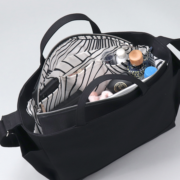 コンテナショルダー2WAY　containershoulder　北欧生地×富士金梅 8号帆布　ブラック　オリジナル　ハンドメイドコンテナショルダー2WAY　containershoulder　北欧生地×富士金梅 8号帆布　ベージュ　オリジナル　ハンドメイド帆布ショルダーバッグ　ハネアント神戸　ハネアント神戸