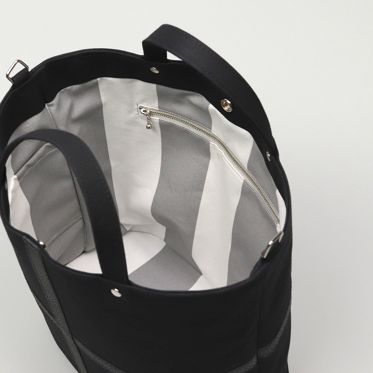 タンク　TANK　北欧生地×富士金梅 8号帆布　ブラック　オリジナル　ハンドメイド帆布ショルダーバッグ2way　ハネアント神戸