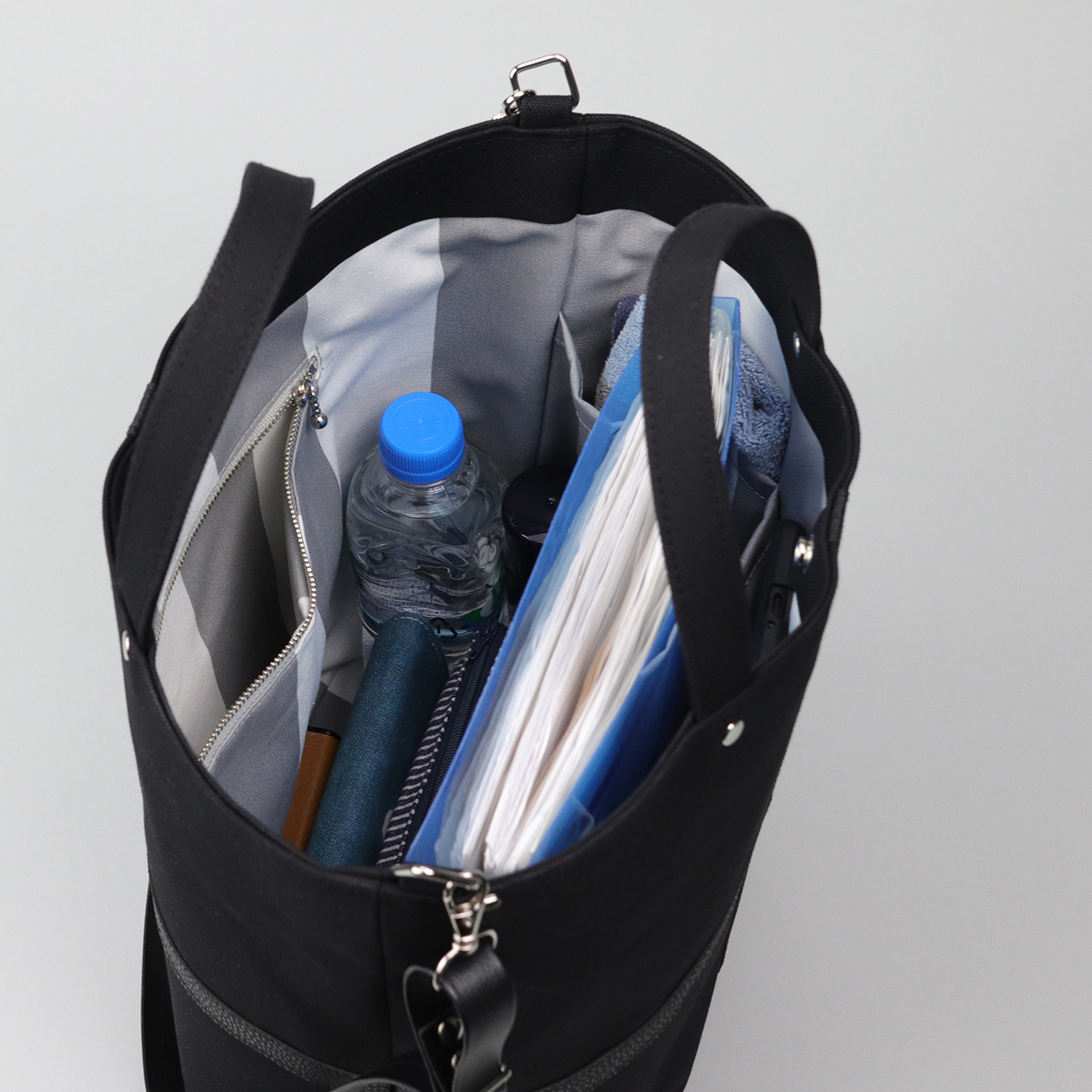 タンク　TANK　北欧生地×富士金梅 8号帆布　ブラック　オリジナル　ハンドメイド帆布ショルダーバッグ2way　ハネアント神戸