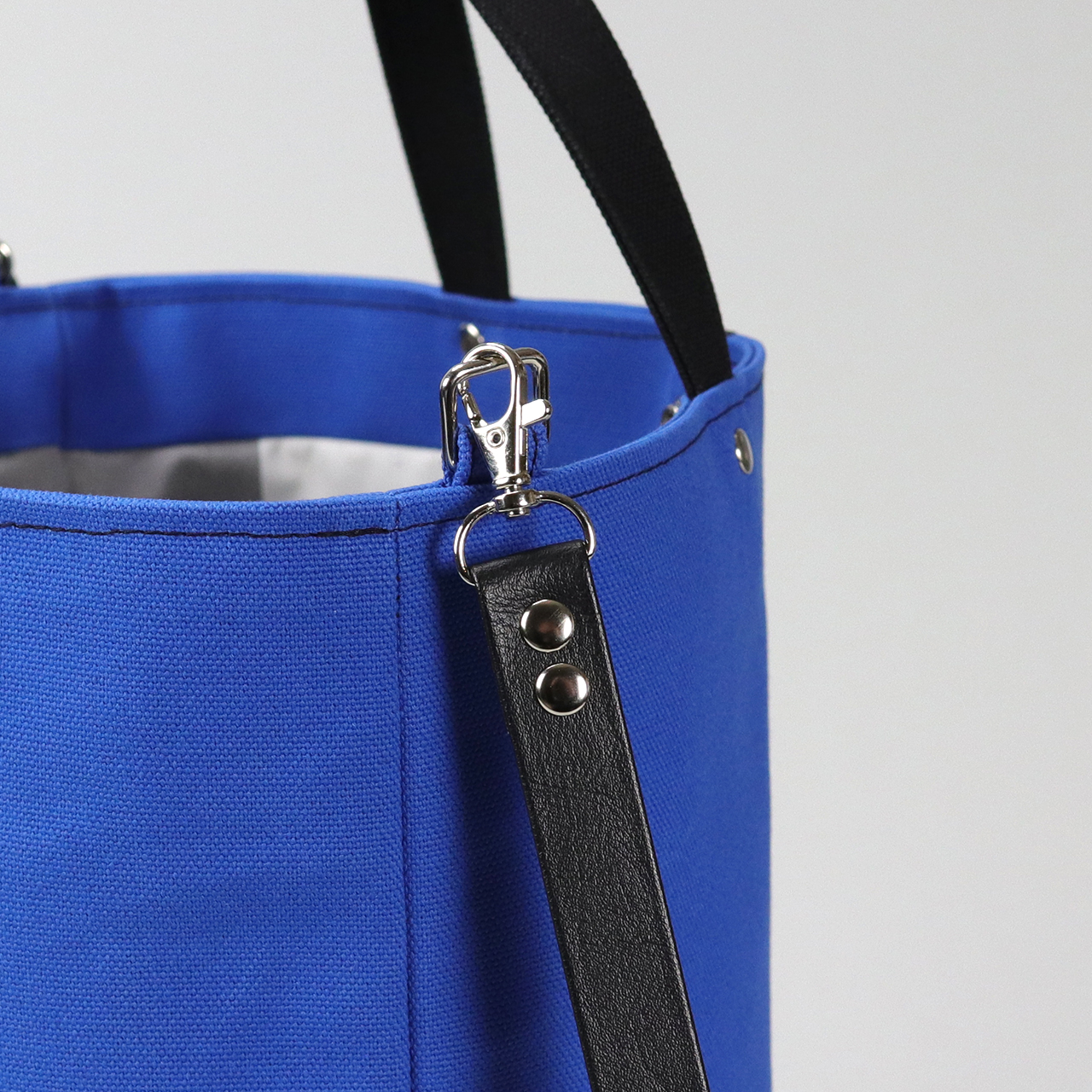 タンク　TANK　北欧生地×富士金梅 8号帆布　ブルー　オリジナル　ハンドメイド帆布ショルダーバッグ2way　ハネアント神戸