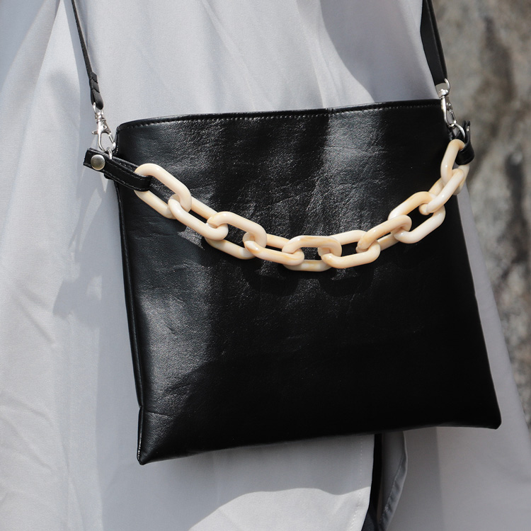 LINK　リンク　北欧生地×合皮　ベージュ　オリジナル　ハンドメイドサコッシュ　2wayショルダーバッグ　ハネアント神戸