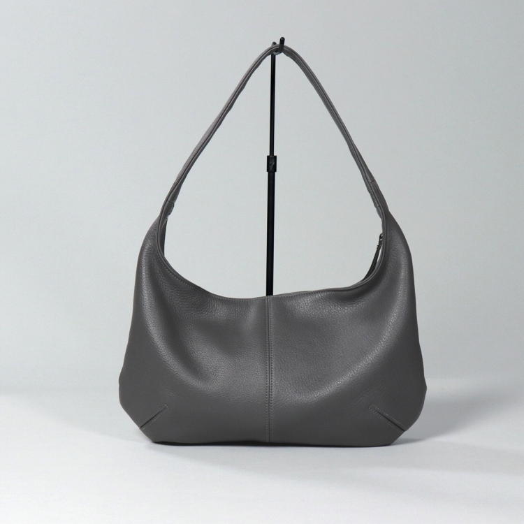 レジーナ　rejina　国産本革　タンニンなめし　オールレザー　ディープグレー　オリジナル　ハンドメイド本革　牛革トートバッグ　ハネアント神戸