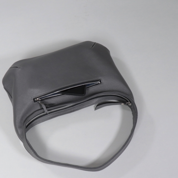 レジーナ　rejina　国産本革　タンニンなめし　オールレザー　ディープグレー　オリジナル　ハンドメイド本革　牛革トートバッグ　ハネアント神戸