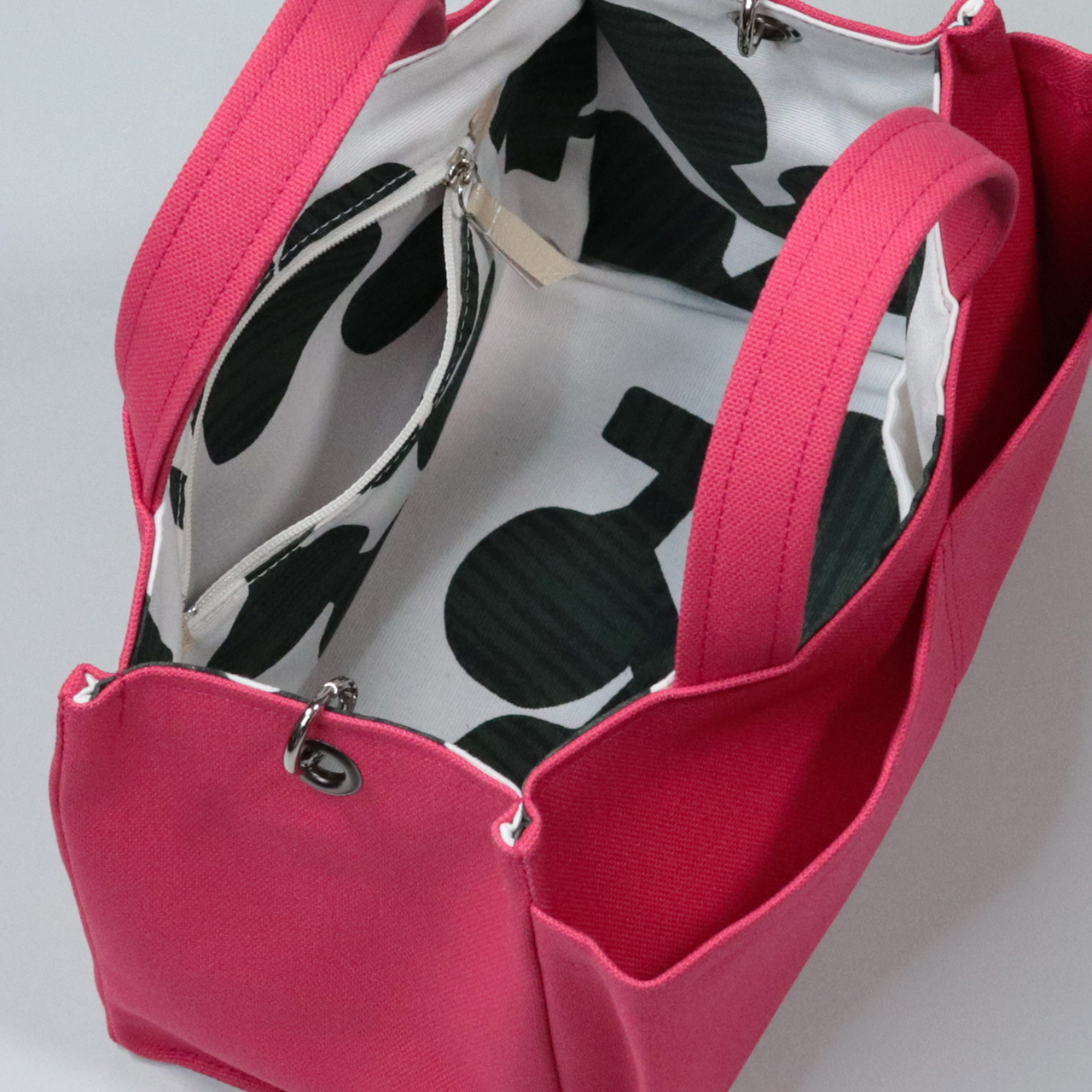 パケット　Packet　北欧生地×富士金梅 8号帆布　珊瑚桜　オリジナル　ハンドメイド帆布2wayショルダーバッグ　ハネアント神戸