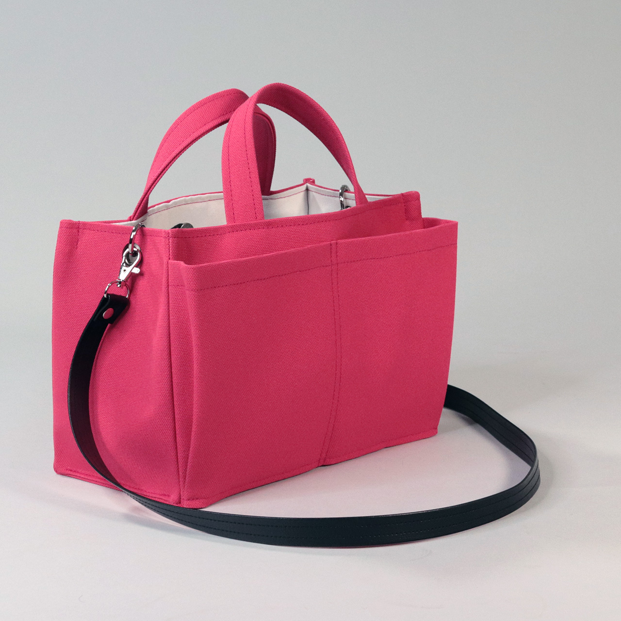 パケット　Packet　北欧生地×富士金梅 8号帆布　珊瑚桜　オリジナル　ハンドメイド帆布2wayショルダーバッグ　ハネアント神戸