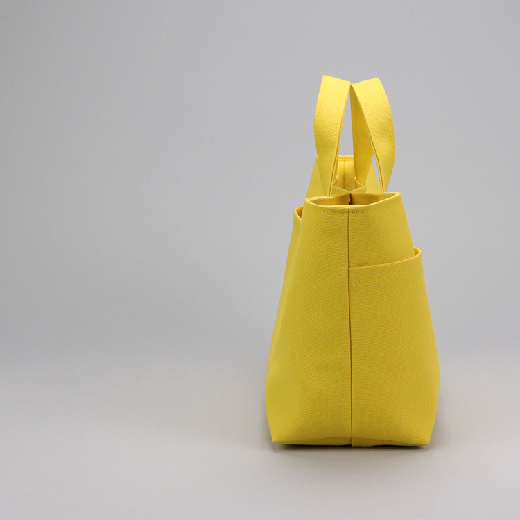 シップトート　shiptpte　北欧生地×富士金梅 8号帆布　カナリーイエロー　オリジナル　ハンドメイド帆布トートバッグ　ハネアント神戸