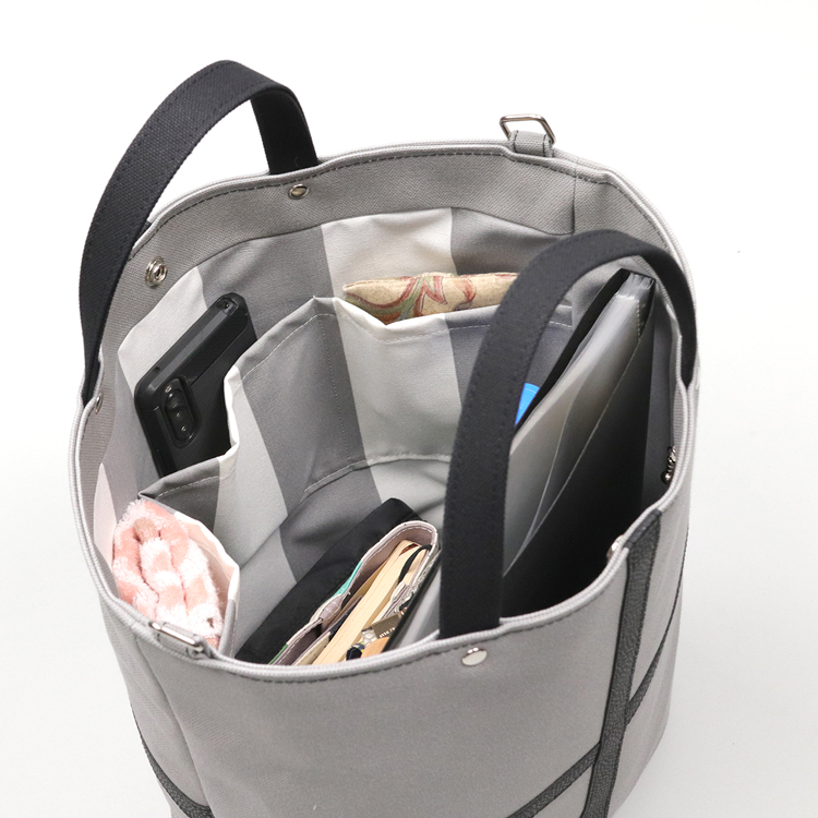 タンク　TANK　北欧生地×富士金梅 8号帆布　ブルー　オリジナル　ハンドメイド帆布ショルダーバッグ2way　ハネアント神戸