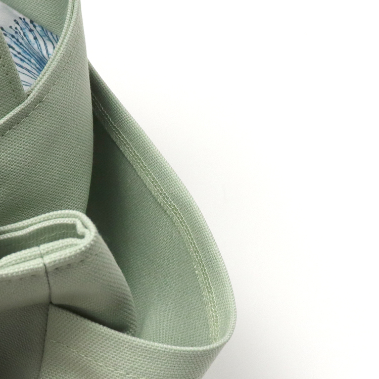 しっかり縫製された持ち手とステッチ。耐久性の高い帆布トートのディテール　ハネアント神戸の帆布トートバッグ