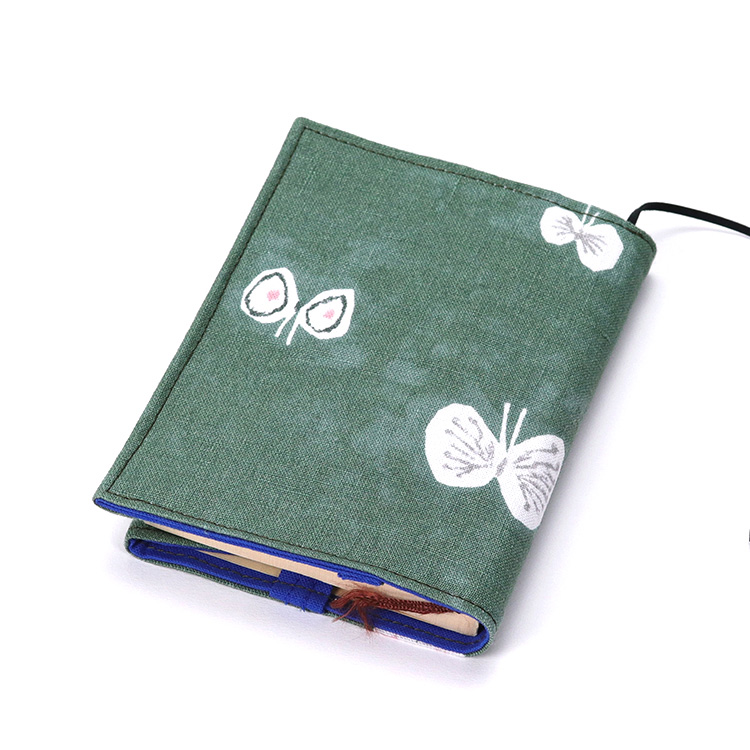 【文庫本】ミナペルホネン×倉敷帆布 ブックカバー グリーン　ハネアント神戸