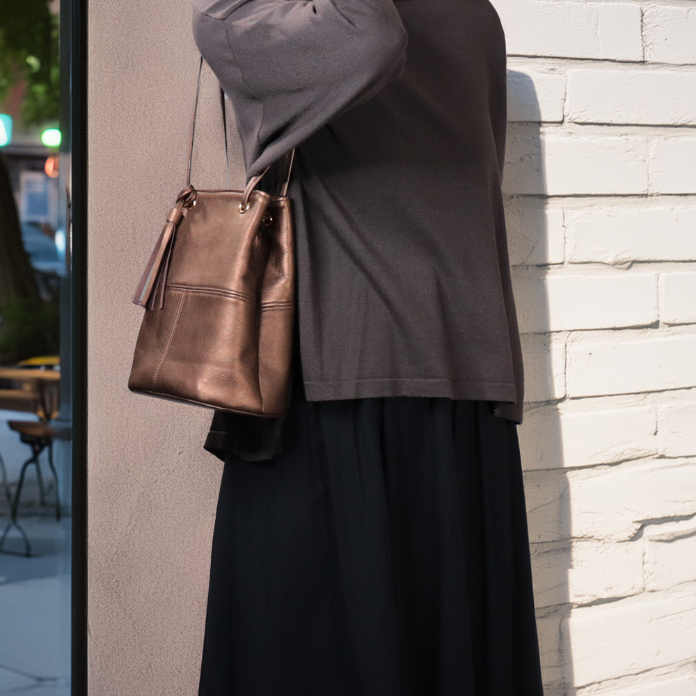 フラン　fran　yasumin　国産本革　クロムなめし　オールレザー　ブロンズ　オリジナル　ハンドメイド本革　牛革トートバッグ　ハネアント神戸