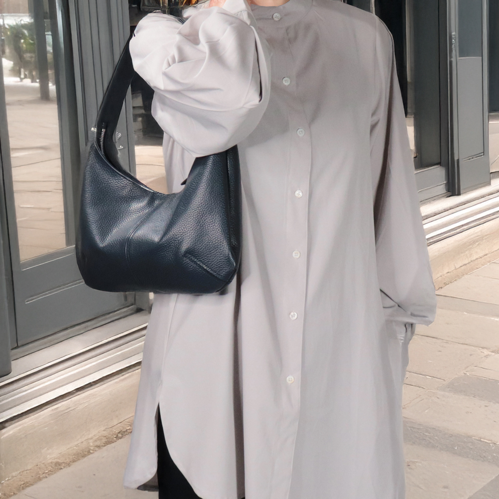 レジーナ　rejina　国産本革　オールレザー　ネイビー　オリジナル　ハンドメイド本革　牛革トートバッグ　ハネアント神戸