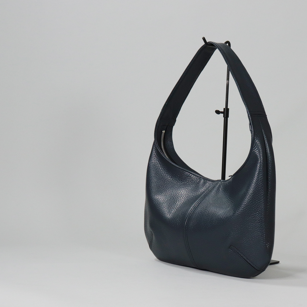 レジーナ　rejina　国産本革　オールレザー　ネイビー　オリジナル　ハンドメイド本革　牛革トートバッグ　ハネアント神戸