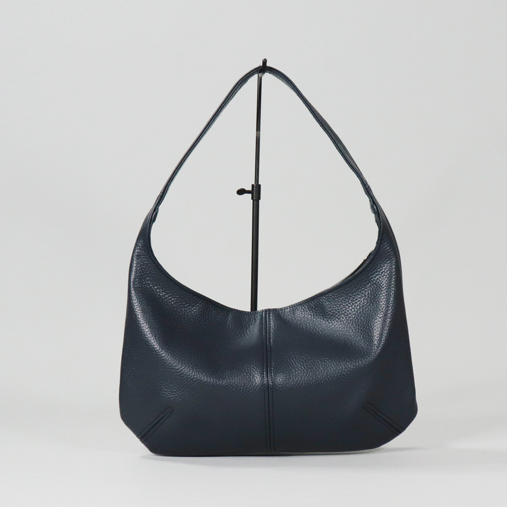 レジーナ　rejina　国産本革　オールレザー　ネイビー　オリジナル　ハンドメイド本革　牛革トートバッグ　ハネアント神戸