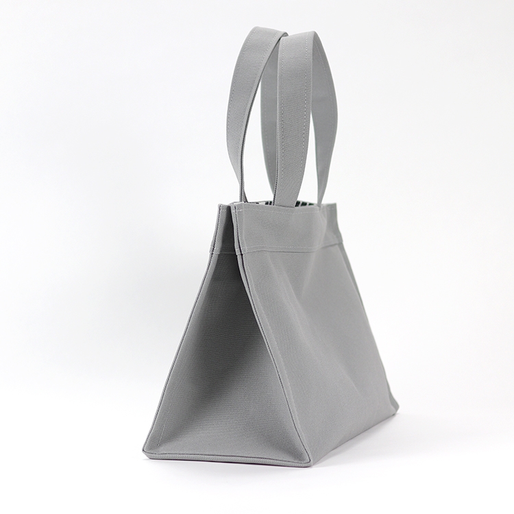 エヴリィトート　EveryTote　北欧生地×倉敷帆布 8号帆布　シルバー　オリジナル　ハンドメイド帆布トートバッグ　ハネアント神戸