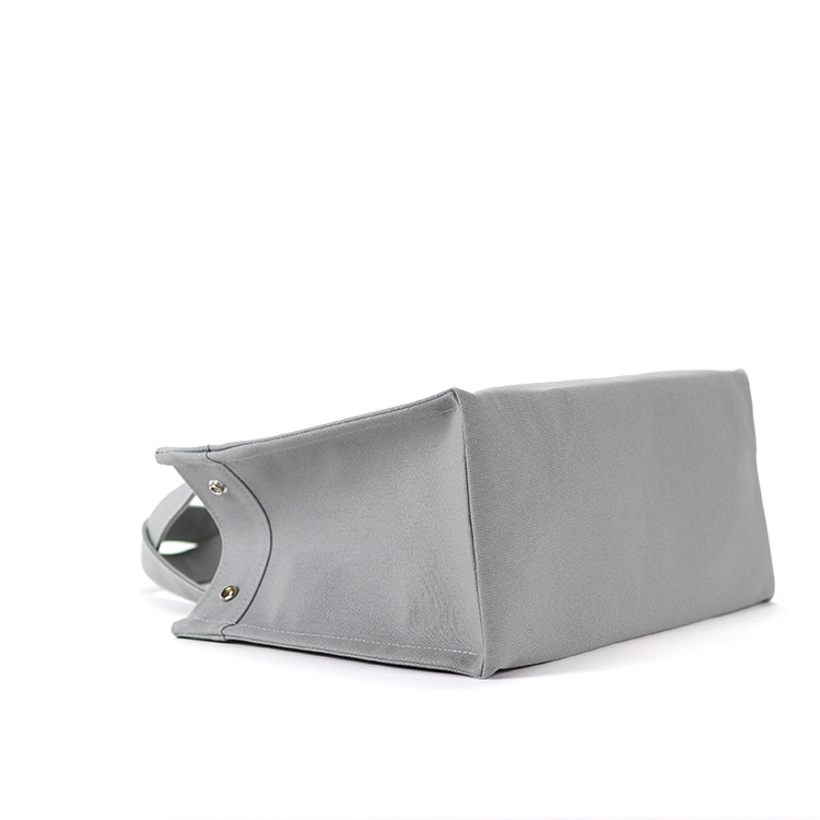 エヴリィトート　EveryTote　北欧生地×倉敷帆布 8号帆布　シルバー　オリジナル　ハンドメイド帆布トートバッグ　ハネアント神戸