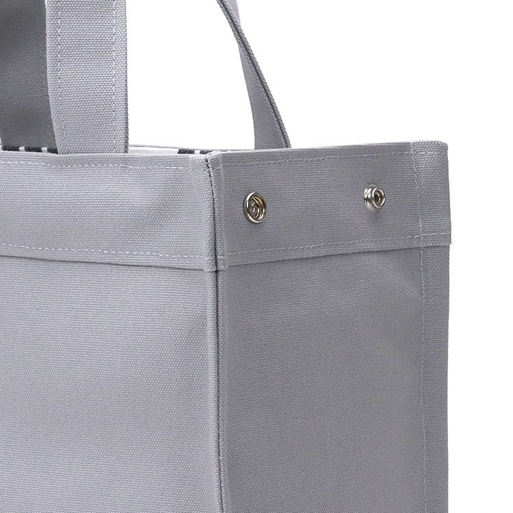 エヴリィトート　EveryTote　北欧生地×倉敷帆布 8号帆布　シルバー　オリジナル　ハンドメイド帆布トートバッグ　ハネアント神戸