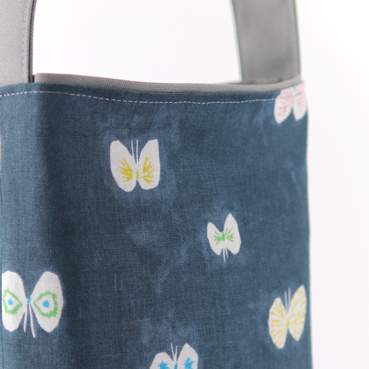 ミナペルホネン　mina perhonen　hana hane×倉敷帆布 8号帆布　リネン　オリジナル　ハンドメイド帆布トートバッグ　ハネアント神戸