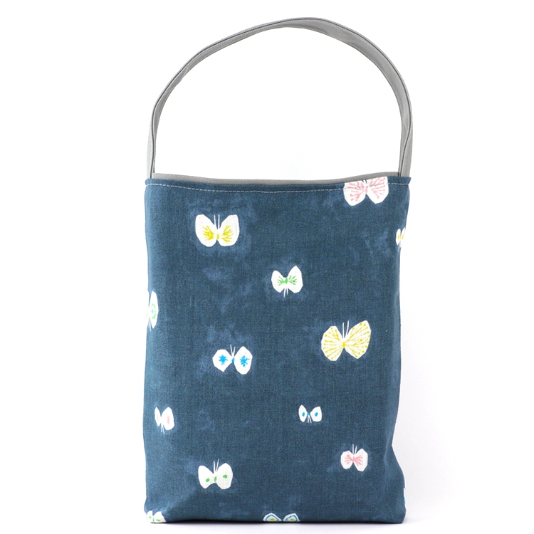 ミナペルホネン　mina perhonen　hana hane×倉敷帆布 8号帆布　リネン　オリジナル　ハンドメイド帆布トートバッグ　ハネアント神戸