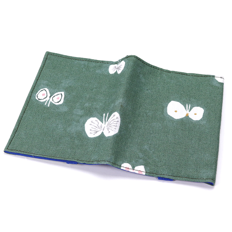 【文庫本】ミナペルホネン×倉敷帆布 ブックカバー グリーン　ハネアント神戸