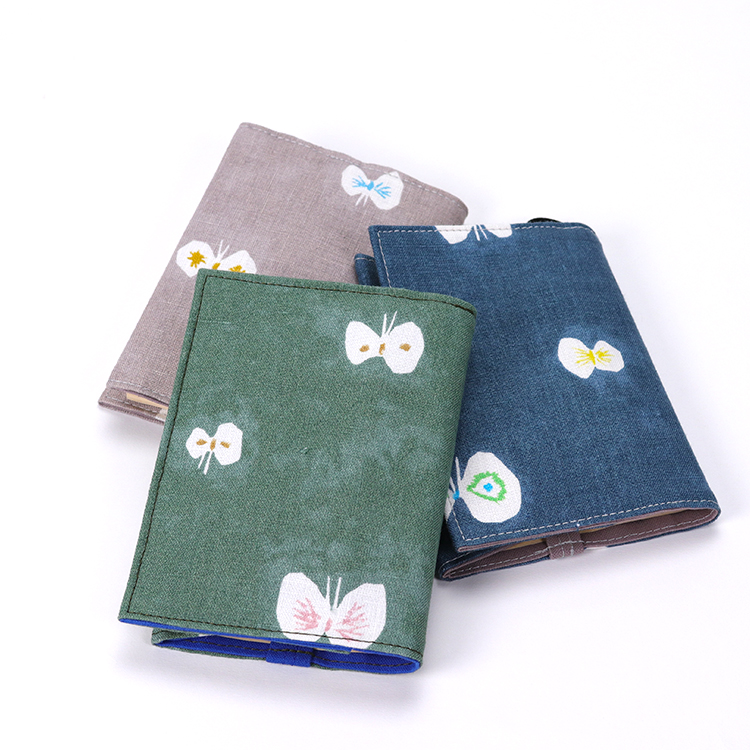 【文庫本】ミナペルホネン×倉敷帆布 ブックカバー グリーン　ハネアント神戸