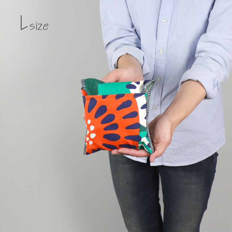 エコバッグ　北欧生地　オリジナル　ハンドメイドバッグ　コンパクト　ハネアント神戸