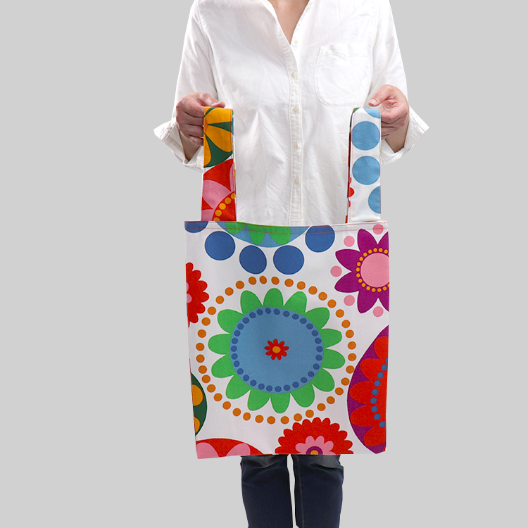 エコバッグ　北欧生地　オリジナル　ハンドメイドバッグ　コンパクト　ハネアント神戸