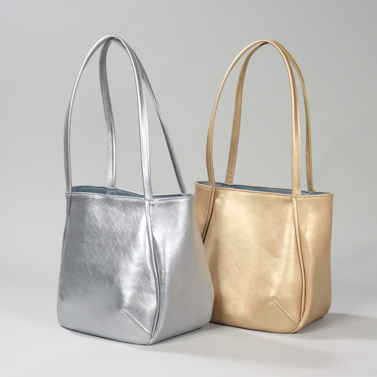 ヤスミン　yasumin　国産本革　クロムなめし　オールレザー　ゴールド　オリジナル　ハンドメイド本革　牛革トートバッグ　ハネアント神戸