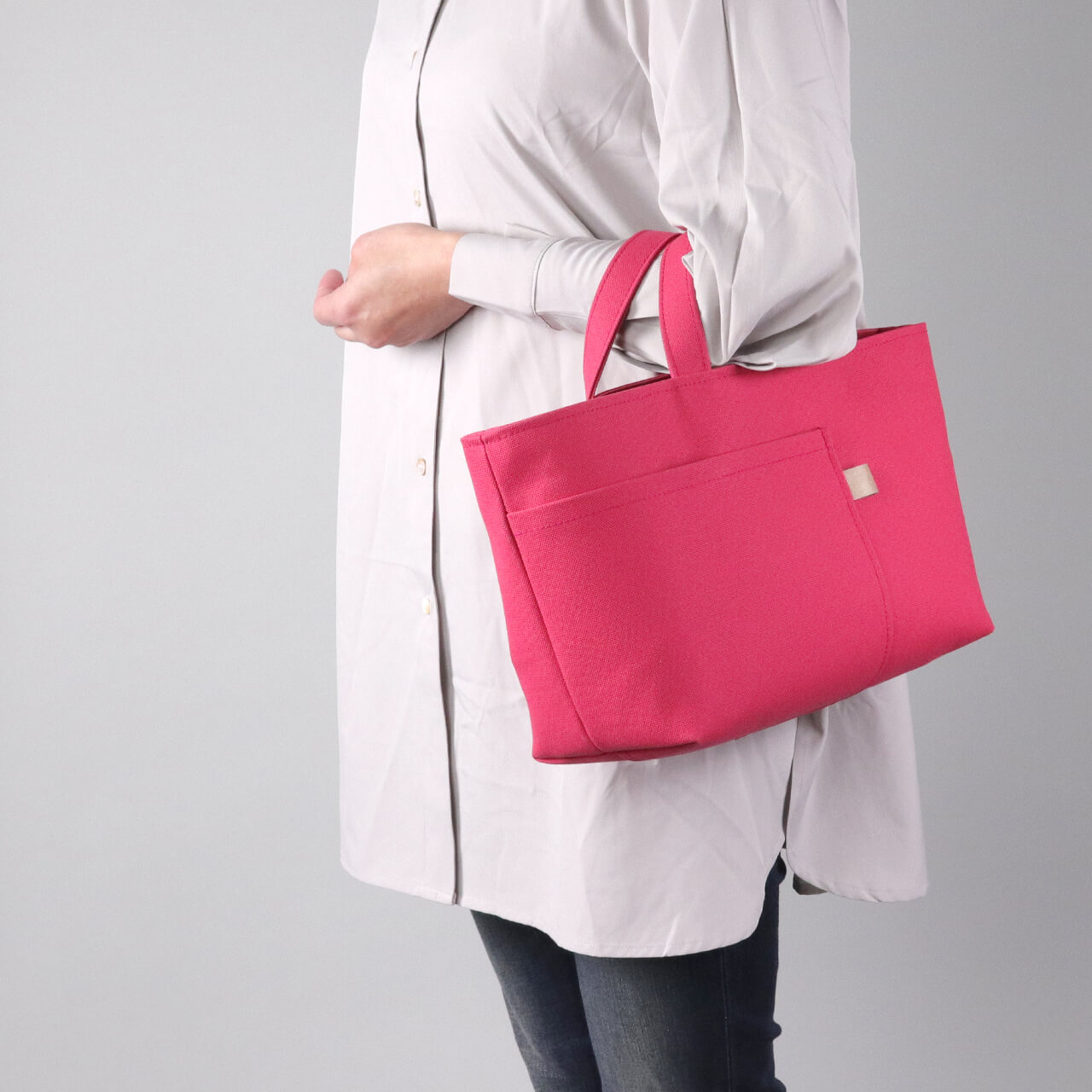 HANEANT KOBE シップトート 珊瑚桜。富士金梅8号帆布を使用した軽量トートバッグ　ハネアント神戸の帆布トートバッグ